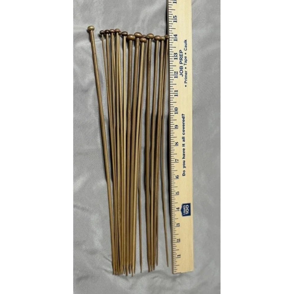 14 Inch Single Point Bamboo Knitting Only‎ 18pcs